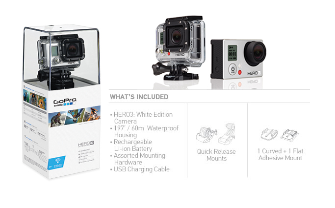 Купить GoPro HD HERO 3 White Edition